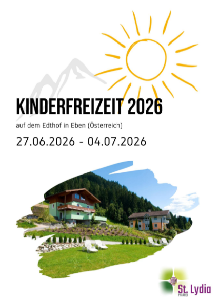 Flyer Kinderfreizeit 27.06.-04.07.26